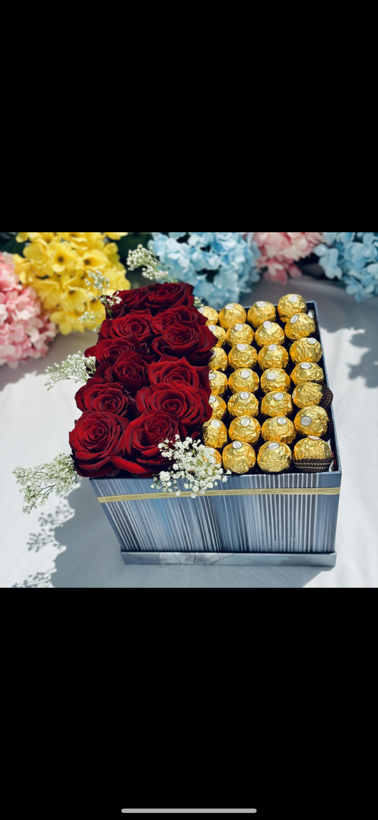 Luxury Roses and Chocolate Gift Box